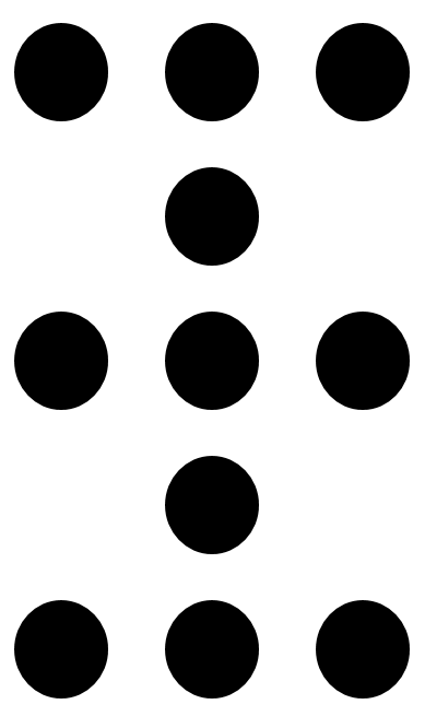 Dot cards - five dots