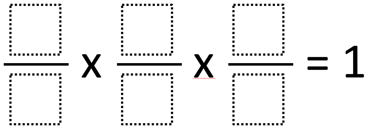 Fraction Multiplication Equal to 1 | Open Middle®